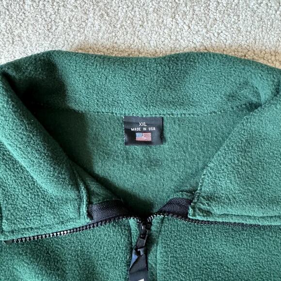Team U.S.A. Olympic Emerald Green Fleece Zip-up Vest Men's XXL - Picture 3 of 4